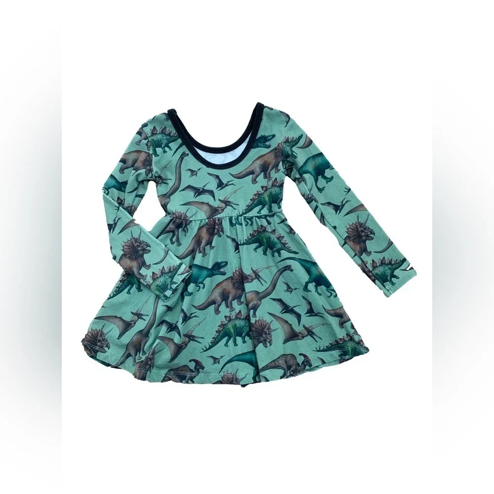 Rags Size 2T Dinosaur Print Swing Dress